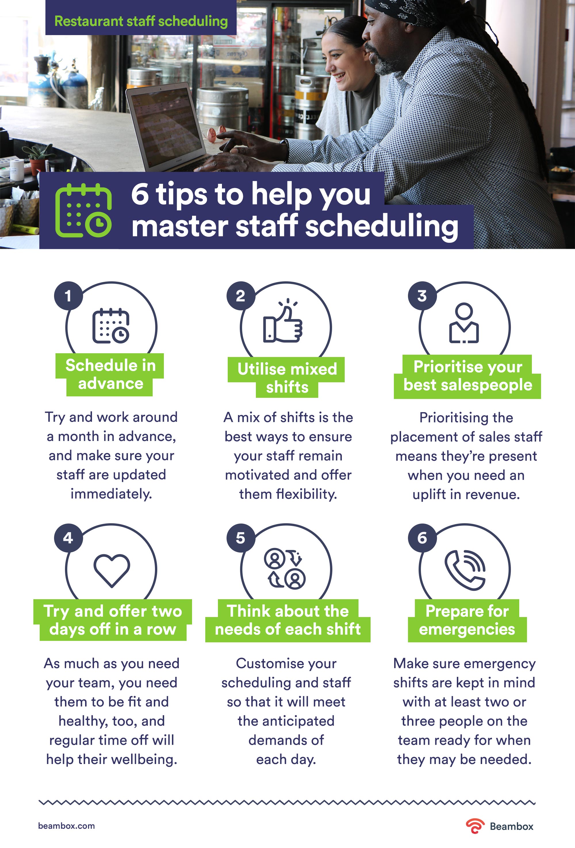 staff scheduling tips for restaurants